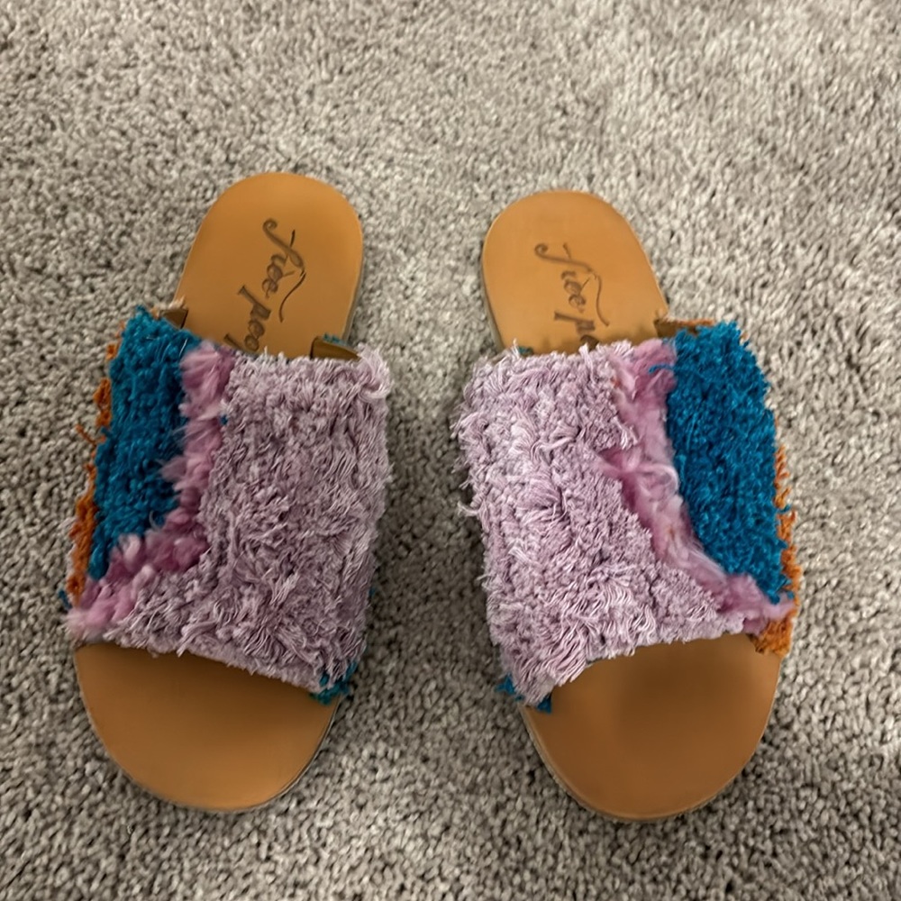 Free People Woven Mules Sandal Size 38.5 - Picture 7 of 7